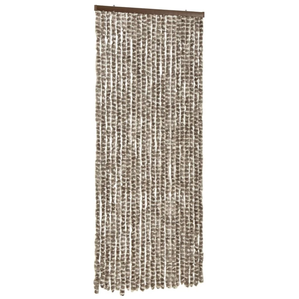 VIDAXL Moustiquaire Taupe Et Blanc 90x220 Cm Chenille 3 VIDAXL Moustiquaire Taupe Et Blanc 90x220 Cm Chenille – Image 3