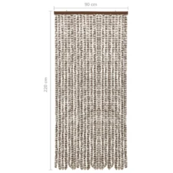 VIDAXL Moustiquaire Taupe Et Blanc 90x220 Cm Chenille 11 VIDAXL Moustiquaire Taupe Et Blanc 90x220 Cm Chenille -Promos Jardesia Magasin 645d5a654c21d4.27919595
