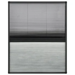 VIDAXL Moustiquaire Plissée Pour Fenêtre Aluminium 60x80cm Avec Auvent