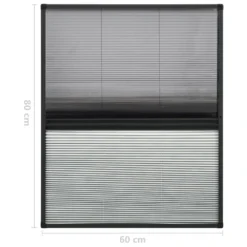 VIDAXL Moustiquaire Plissée Pour Fenêtre Aluminium 60x80cm Avec Auvent 13 VIDAXL Moustiquaire Plissée Pour Fenêtre Aluminium 60x80cm Avec Auvent -Promos Jardesia Magasin 645d5a69d84316.89513416