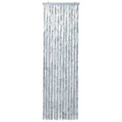 VIDAXL Moustiquaire Blanc Et Gris 90x200 Cm Chenille