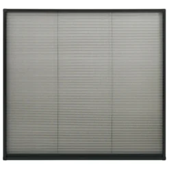 VIDAXL Moustiquaire Plissée à Fenêtre Aluminium Anthracite 130x100 Cm