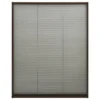 VIDAXL Moustiquaire Plissée Pour Fenêtre Aluminium Marron 100x160 Cm
