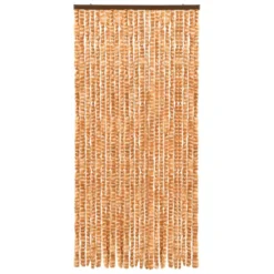 VIDAXL Moustiquaire Ocre Et Blanc 100x220 Cm Chenille