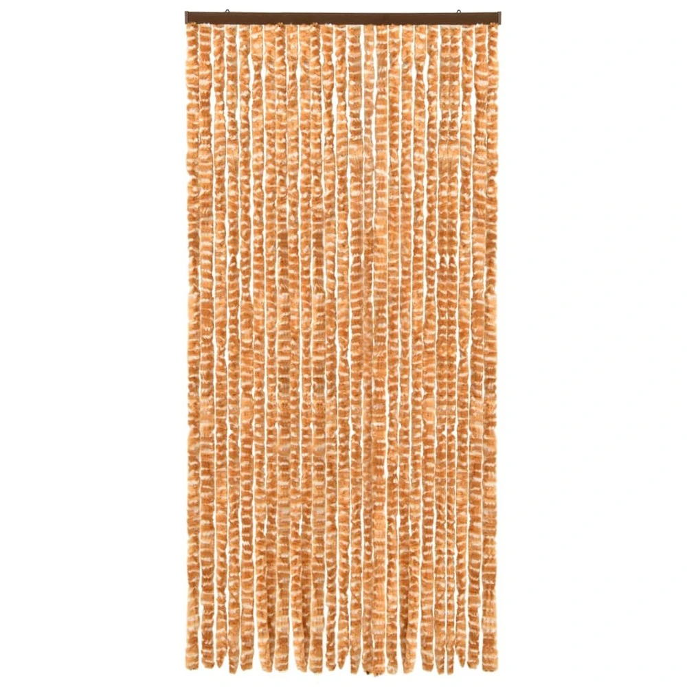 VIDAXL Moustiquaire Ocre Et Blanc 100x220 Cm Chenille 2 VIDAXL Moustiquaire Ocre Et Blanc 100x220 Cm Chenille – Image 2