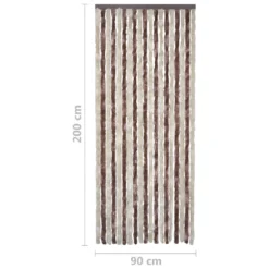 VIDAXL Moustiquaire Beige Et Marron Clair 90x200 Cm Chenille -Promos Jardesia Magasin 645d5a825512a1.65100535