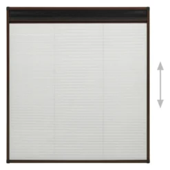 VIDAXL Moustiquaire Plissée Pour Fenêtre Aluminium Marron 130x100 Cm -Promos Jardesia Magasin 645d5a8b852a59.88278577
