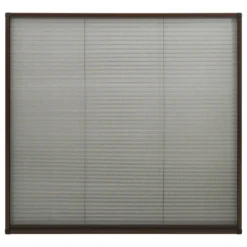 VIDAXL Moustiquaire Plissée Pour Fenêtre Aluminium Marron 130x100 Cm