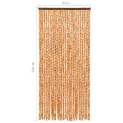 VIDAXL Moustiquaire Ocre Et Blanc 90x220 Cm Chenille -Promos Jardesia Magasin 645d5a8d392402.83279253