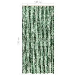 VIDAXL Moustiquaire Vert Et Blanc 100x220 Cm Chenille -Promos Jardesia Magasin 645d5a98cb98c9.29061035