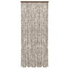 VIDAXL Moustiquaire Taupe Et Blanc 56x185 Cm Chenille