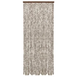 VIDAXL Moustiquaire Taupe Et Blanc 56x185 Cm Chenille