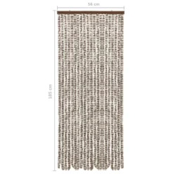 VIDAXL Moustiquaire Taupe Et Blanc 56x185 Cm Chenille -Promos Jardesia Magasin 645d5a9a4cbef0.11217361