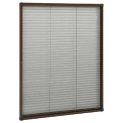 VIDAXL Moustiquaire Plissée Pour Fenêtre Aluminium Marron 60x80 Cm 9 VIDAXL Moustiquaire Plissée Pour Fenêtre Aluminium Marron 60x80 Cm -Promos Jardesia Magasin 645d5a9d720a16.52072677