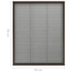 VIDAXL Moustiquaire Plissée Pour Fenêtre Aluminium Marron 60x80 Cm 13 VIDAXL Moustiquaire Plissée Pour Fenêtre Aluminium Marron 60x80 Cm -Promos Jardesia Magasin 645d5a9d78ec58.59670370