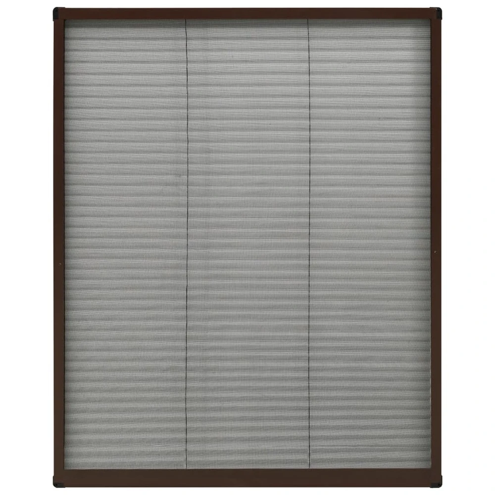 VIDAXL Moustiquaire Plissée Pour Fenêtre Aluminium Marron 60x80 Cm 1 VIDAXL Moustiquaire Plissée Pour Fenêtre Aluminium Marron 60x80 Cm