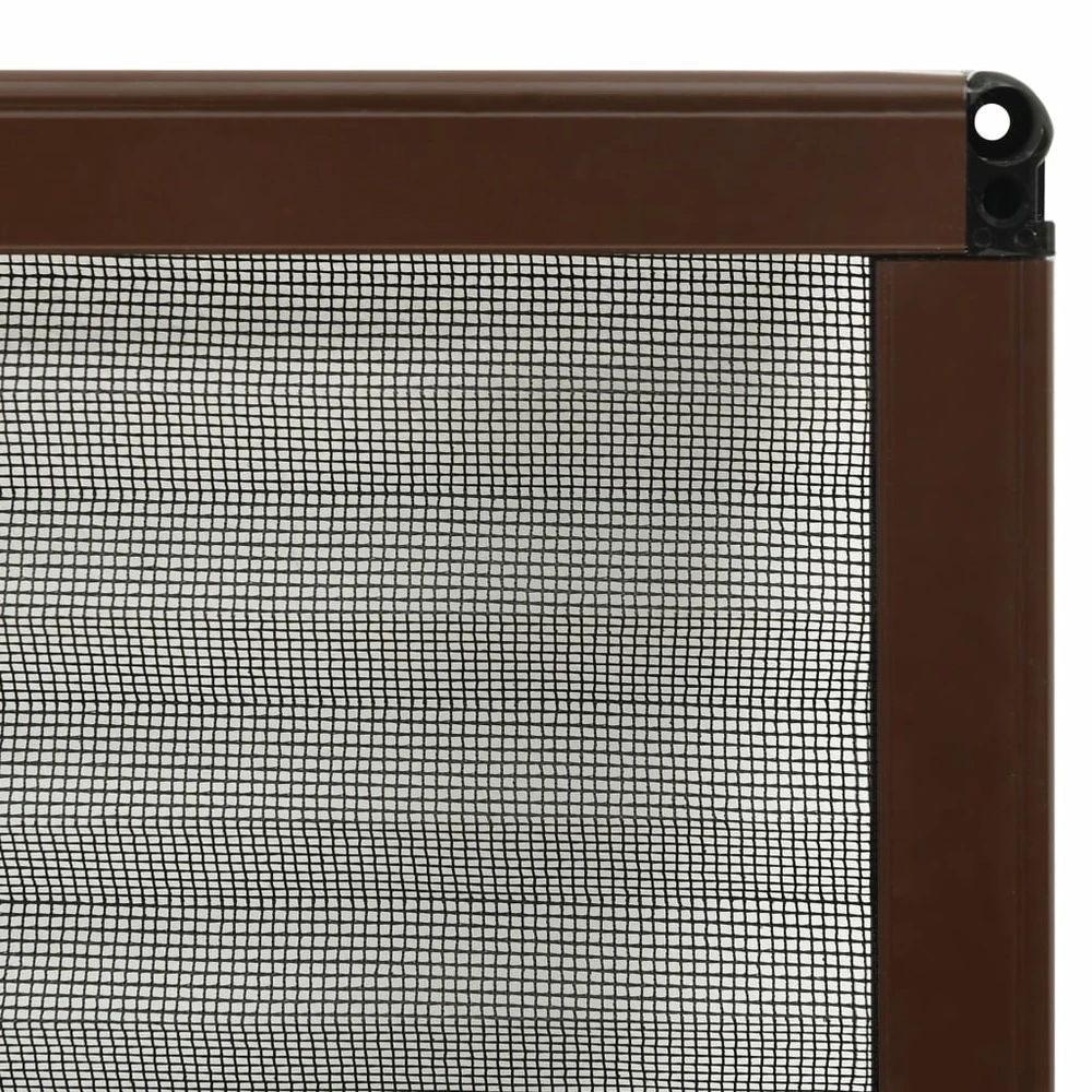 VIDAXL Moustiquaire Plissée Pour Fenêtre Aluminium Marron 60x80 Cm 6 VIDAXL Moustiquaire Plissée Pour Fenêtre Aluminium Marron 60x80 Cm – Image 6