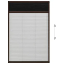 VIDAXL Moustiquaire Plissée Pour Fenêtre Aluminium Marron 60x160 Cm 11 VIDAXL Moustiquaire Plissée Pour Fenêtre Aluminium Marron 60x160 Cm -Promos Jardesia Magasin 645d5aa0a063a6.58066135
