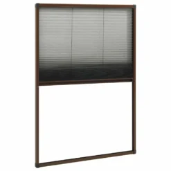 VIDAXL Moustiquaire Plissée Pour Fenêtre Aluminium Marron 60x160 Cm 10 VIDAXL Moustiquaire Plissée Pour Fenêtre Aluminium Marron 60x160 Cm -Promos Jardesia Magasin 645d5aa0ad66c1.70714837