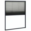 VIDAXL Moustiquaire Plissée Pour Fenêtre Aluminium Anthracite 60x80 Cm
