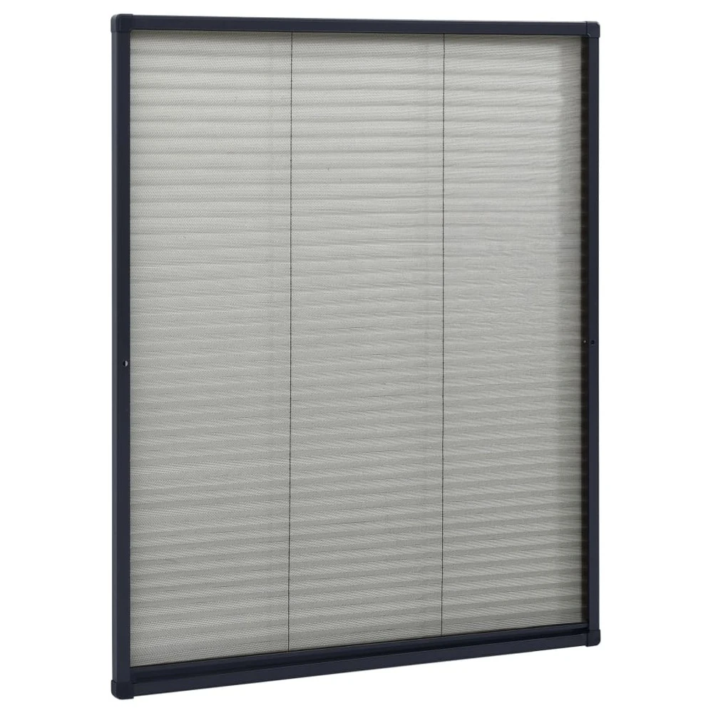 VIDAXL Moustiquaire Plissée Pour Fenêtre Aluminium Anthracite 60x80 Cm 3 VIDAXL Moustiquaire Plissée Pour Fenêtre Aluminium Anthracite 60x80 Cm – Image 3