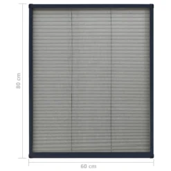 VIDAXL Moustiquaire Plissée Pour Fenêtre Aluminium Anthracite 60x80 Cm 13 VIDAXL Moustiquaire Plissée Pour Fenêtre Aluminium Anthracite 60x80 Cm -Promos Jardesia Magasin 645d5aa66e3fc3.12026566