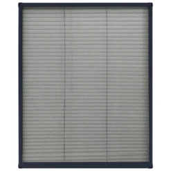 VIDAXL Moustiquaire Plissée Pour Fenêtre Aluminium Anthracite 60x80 Cm 11 VIDAXL Moustiquaire Plissée Pour Fenêtre Aluminium Anthracite 60x80 Cm -Promos Jardesia Magasin 645d5aa6768f96.65502598