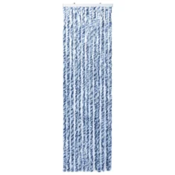 VIDAXL Moustiquaire Bleu Et Blanc 56x200 Cm Chenille