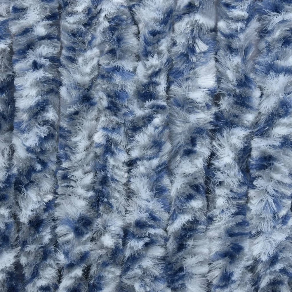 VIDAXL Moustiquaire Bleu Et Blanc 56x200 Cm Chenille 7 VIDAXL Moustiquaire Bleu Et Blanc 56x200 Cm Chenille – Image 7