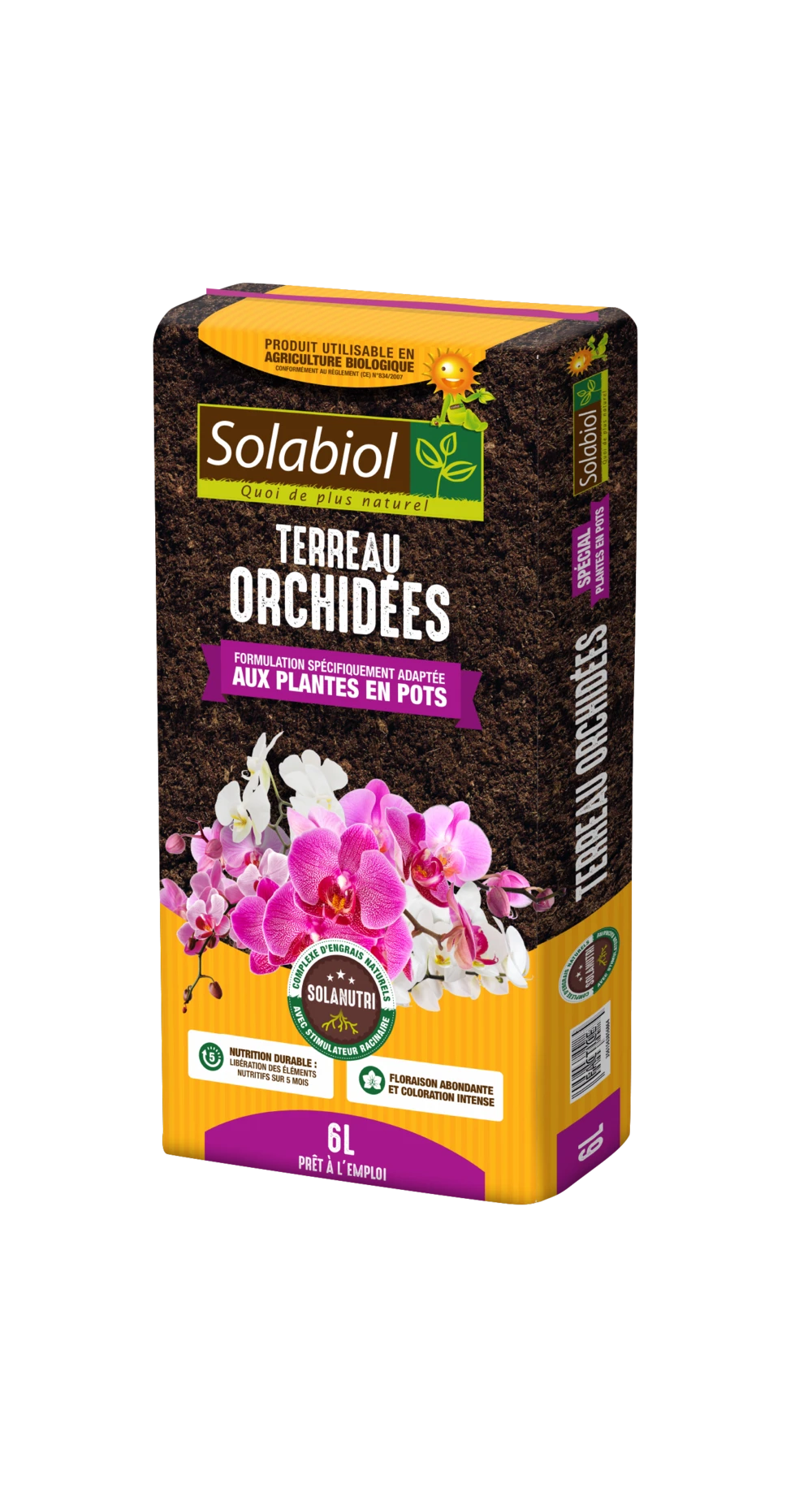 Solabiol Terorc6 | Terreau Orchidées | Tourbe Et Ecorces De Pin | Brun | 6 L | 1 Solabiol Terorc6 | Terreau Orchidées | Tourbe Et Ecorces De Pin | Brun | 6 L |