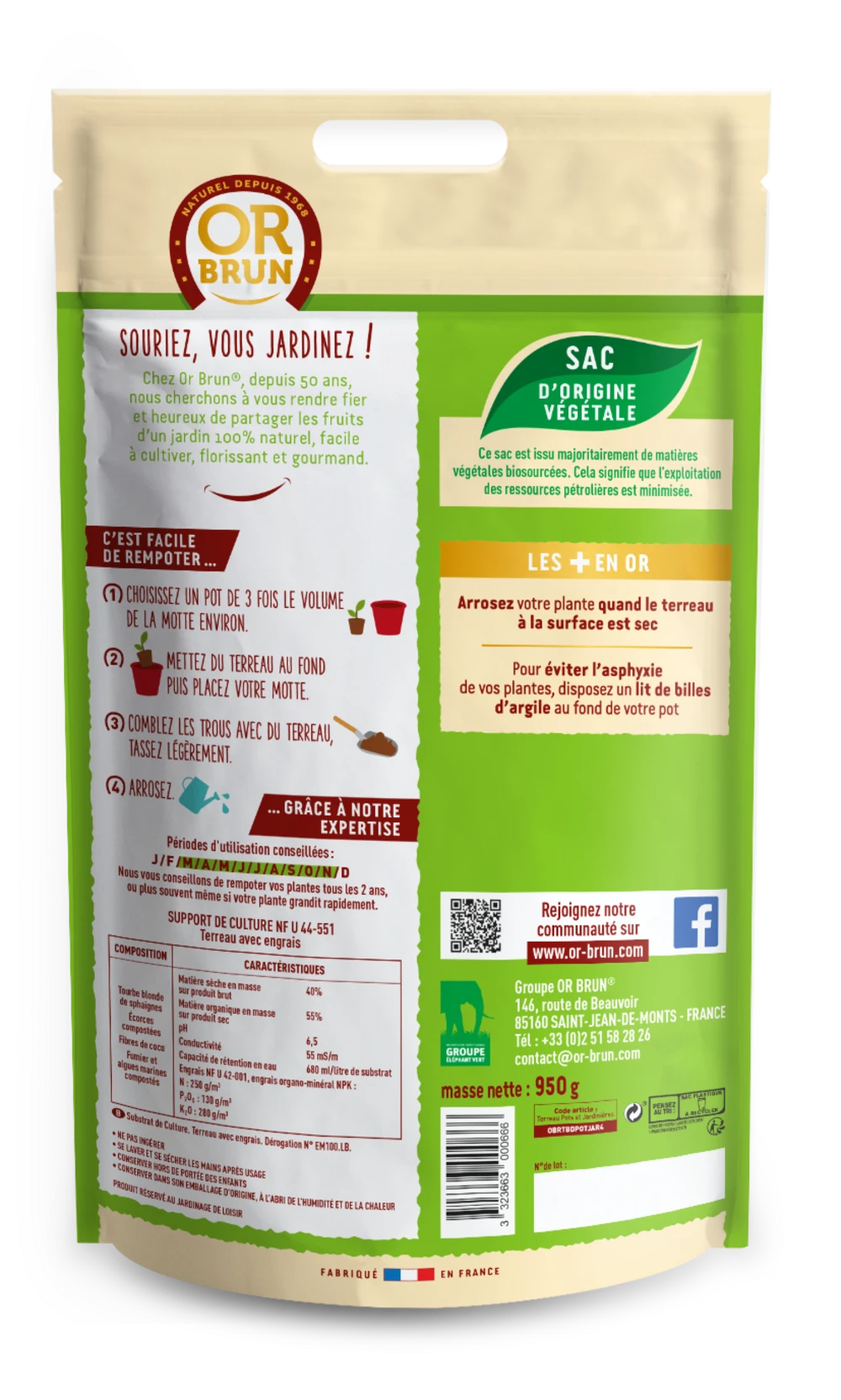 Obrtpot4 |terreau Pots & Jardinières | 4l |améliore Le Drainage 2 Obrtpot4 |terreau Pots & Jardinières | 4l |améliore Le Drainage – Image 2