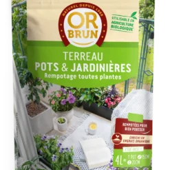 Obrtpot4 |terreau Pots & Jardinières | 4l |améliore Le Drainage