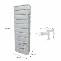 Récupérateur D'eau Mural Grandval 300l Imitation Bois Anthracite Avec Kit Raccord Chéneau Inclus 7 Récupérateur D'eau Mural Grandval 300l Imitation Bois Anthracite Avec Kit Raccord Chéneau Inclus -Promos Jardesia Magasin 646d0e2a0f7782.82518882