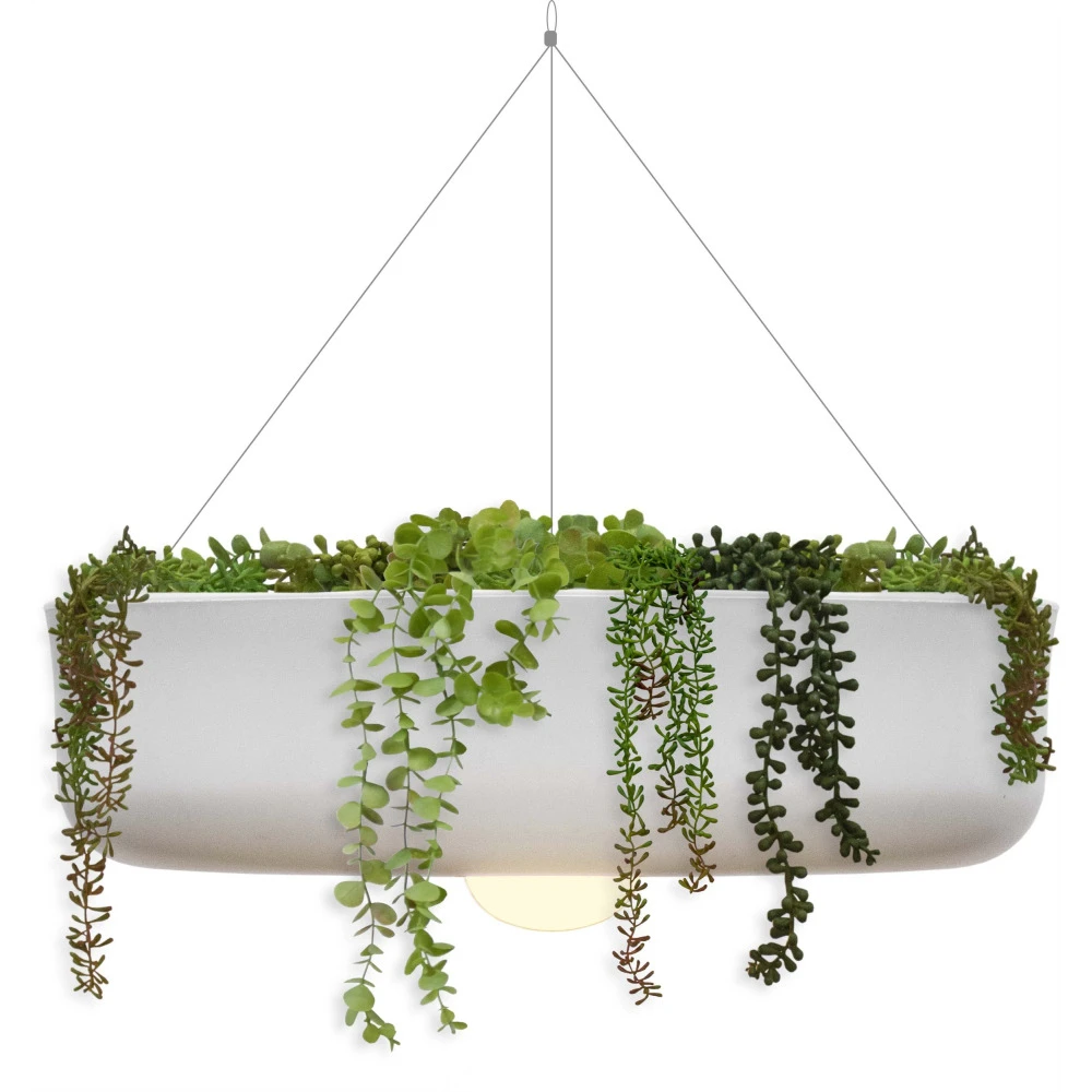 Jardinière Ronde Suspendue Avec éclairage Sans Fil Elba 59 Cm De Diamètre 1 Jardinière Ronde Suspendue Avec éclairage Sans Fil Elba 59 Cm De Diamètre