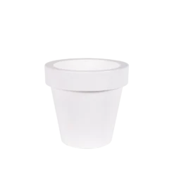 Pot De Fleurs Magnolia 80 ø80x76cm - Blanc