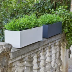 Jardinière Jara 100x35x32cm - Taupe -Promos Jardesia Magasin 6470a365d9ac34.48546410