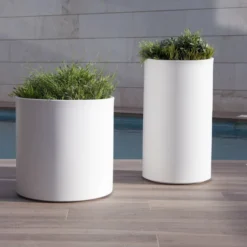 Pot De Fleurs Hortensia 40 High ø40x80cm - Blanc 6 Pot De Fleurs Hortensia 40 High ø40x80cm - Blanc -Promos Jardesia Magasin 6470a36bba5129.23202162