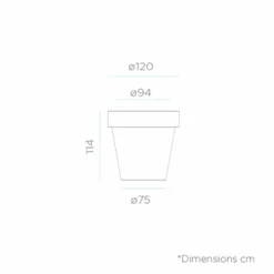 Pot De Fleurs Magnolia 120 ø120x114cm - Blanc 7 Pot De Fleurs Magnolia 120 ø120x114cm - Blanc -Promos Jardesia Magasin 6470a36c8df369.89430523