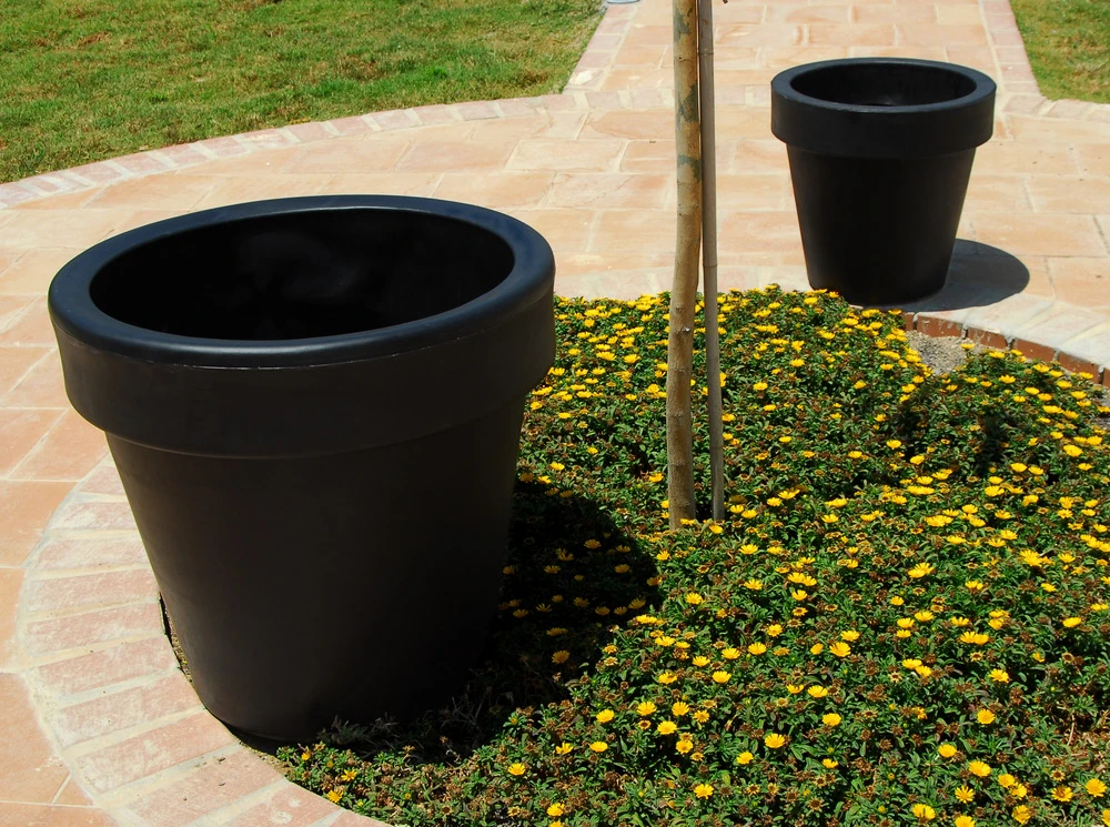 Pot De Fleurs Magnolia 160 ø160x152cm - Noir 2 Pot De Fleurs Magnolia 160 ø160x152cm - Noir – Image 2