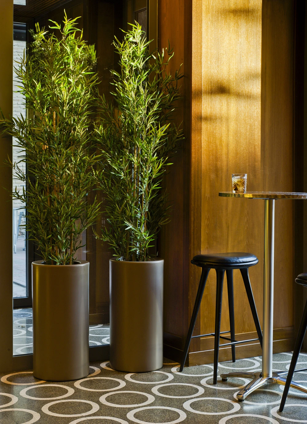 Pot De Fleurs Rond Palma 70 Bronze Opaque ø35x70cm 2 Pot De Fleurs Rond Palma 70 Bronze Opaque ø35x70cm – Image 2