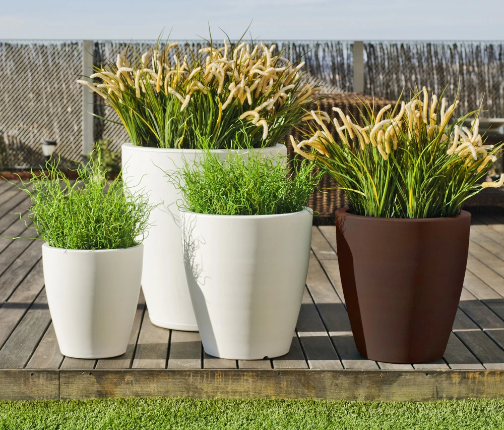 Pot De Fleurs Violeta 55 Blanc Opaque ø55x60cm 2 Pot De Fleurs Violeta 55 Blanc Opaque ø55x60cm – Image 2