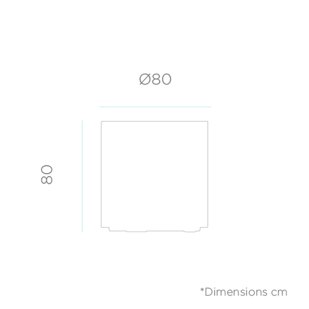 Pot De Fleurs Hortensia 80 ø80x80cm - Blanc 4 Pot De Fleurs Hortensia 80 ø80x80cm - Blanc – Image 4