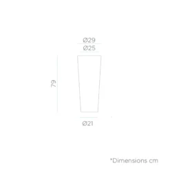 Pot De Fleurs Ficus 80 ø29x79cm - Blanc 6 Pot De Fleurs Ficus 80 ø29x79cm - Blanc -Promos Jardesia Magasin 6470a3917d31e8.85529852