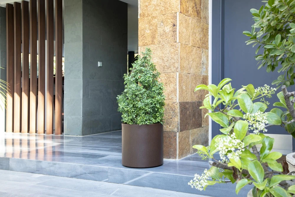 Pot De Fleurs Hortensia 50 ø50x50cm - Bronze 2 Pot De Fleurs Hortensia 50 ø50x50cm - Bronze – Image 2