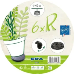 Eda Support A 6 Roulettes ø40cm - Ardoise -Promos Jardesia Magasin 64763e20dad975.84705416