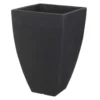 Progarden Pot à Fleurs Nervuré Quadrilatéral 43 Cm Anthracite