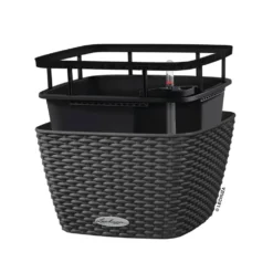 LECHUZA Jardinière Bacino Cottage All-in-one 30x30 Cm Noir Graphite -Promos Jardesia Magasin 6479895b5b6bf6.59749369