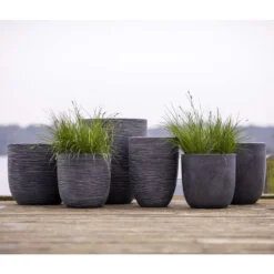 Pot à Fleurs Waste Smooth 43x41 Cm Gris -Promos Jardesia Magasin 64798961b7a3d7.80736285