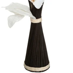 ATMOSPHERA Fagot De Fleurs Et Tiges Séchées Blanc Et Noir D. 36 X H. 100 Cm -Promos Jardesia Magasin 64821bbb535164.87538122