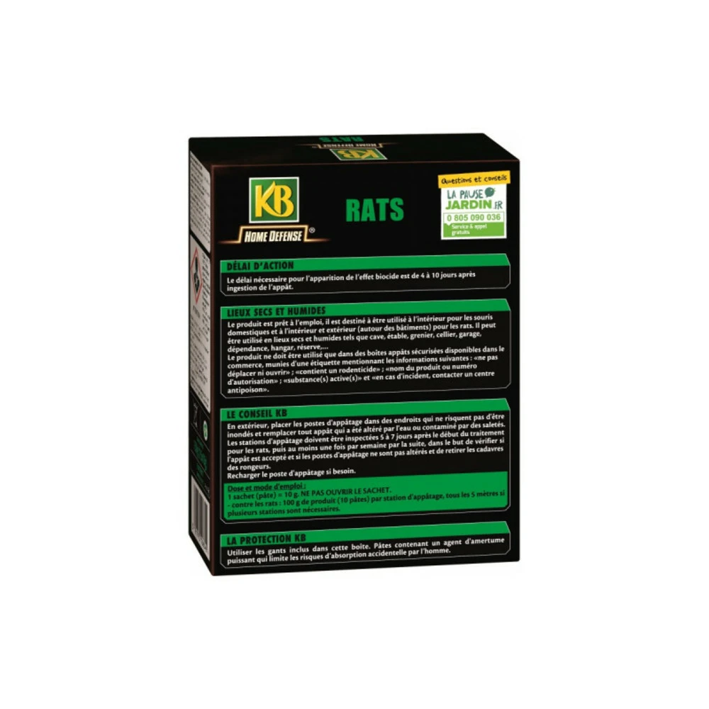 Rats Pâtes Kb Home Defense - 15 Pâtes 2 Rats Pâtes Kb Home Defense - 15 Pâtes – Image 2